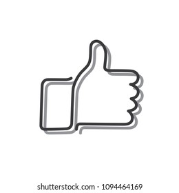 Like icon, vector illustration design. Neon logo collection.