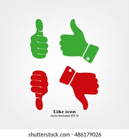 Like icon. Vector illustration eps10.