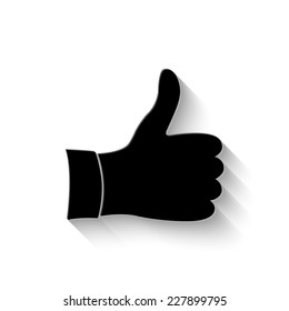 like icon - vector illustration with shadow