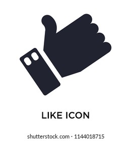Like icon vector isolated on white background for your web and mobile app design, Like logo concept