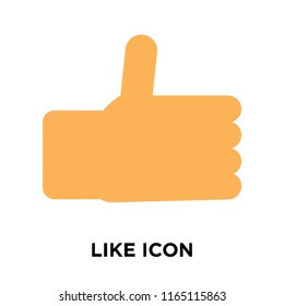 Like icon vector isolated on white background, Like transparent sign , delivery symbols