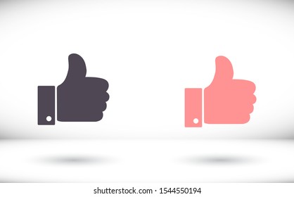 LIKE ICON VECTOR. lorem ipsum Flat Design JPG