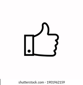 Like icon vector on a white background