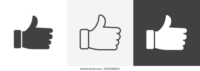 Like icon vector set for ui designs
