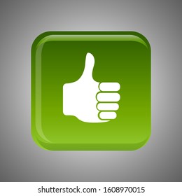 Like Icon vector. success symbol isolated for button design.