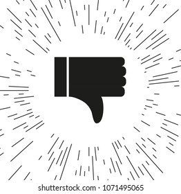 like icon vector, symbol like, sign like vector, against the background of the rays