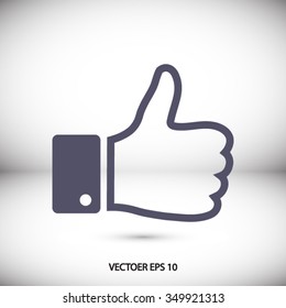 Like Icon Vector Symbol Like Sign Stock Vector (Royalty Free) 349921313 ...