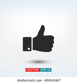 like icon vector, symbol like, sign like vector, up like icon ve