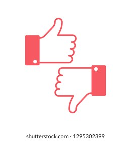 Like icon vector. Thumb up symbol, finger up icon vector. Thumb up icon vector
