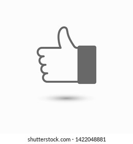 like icon vector. Thumbs up icon.