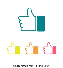 like icon vector. Thumbs up icon.