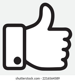 like icon vector. Thumbs up icon.