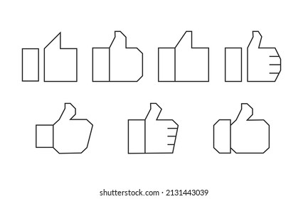 Wie Icon Vektor. Wirf eine Symbolvektorgrafik nach oben. Handähnlich
