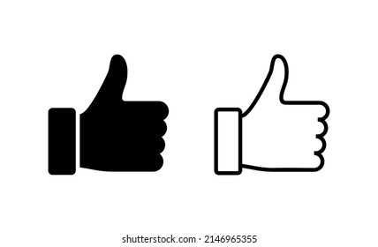 Como un vector de icono. Firma y símbolo de los números arriba. Me gusta la mano