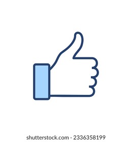 Como un vector de icono. Firma y símbolo de los números arriba. Me gusta la mano