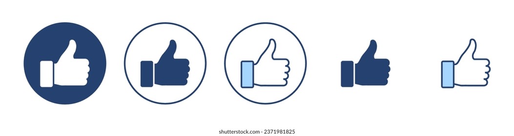 Como un vector de icono. Firma y símbolo de los números arriba. Me gusta la mano
