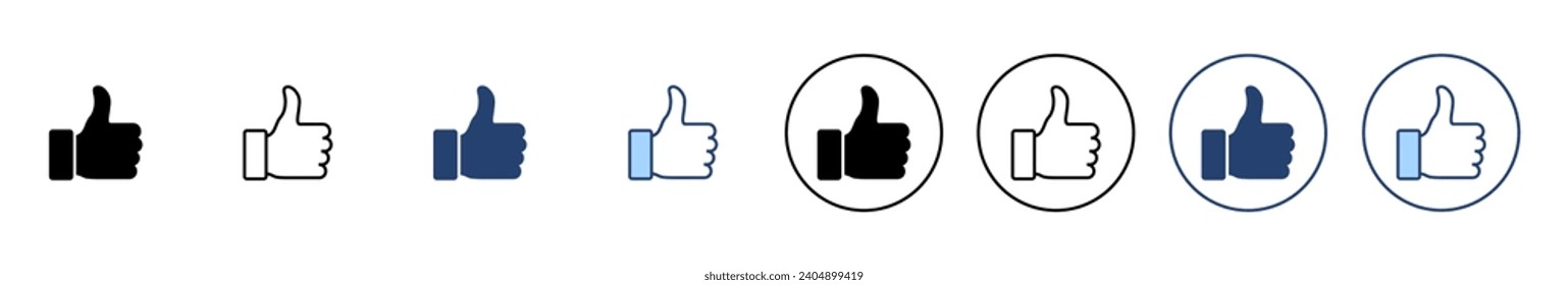 Como un vector de icono. Firma y símbolo de los números arriba. Me gusta la mano