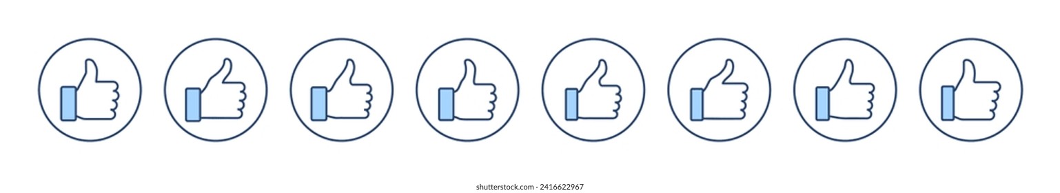 Como un vector de icono. Firma y símbolo de los números arriba. Me gusta la mano