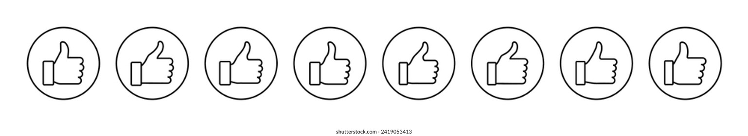 Como un vector de icono. Firma y símbolo de los números arriba. Me gusta la mano