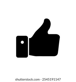 Like icon vector. Thumbs up sign and symbol. Hand like