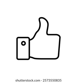 Like icon vector. Thumbs up sign and symbol. Hand like