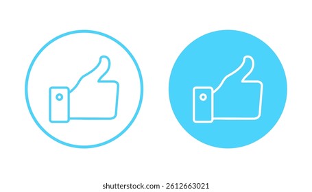 Like icon vector. Thumbs up sign and symbol. Hand like