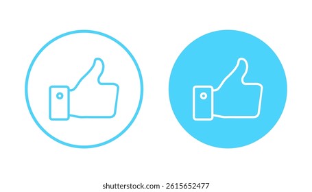 Like icon vector. Thumbs up sign and symbol. Hand like