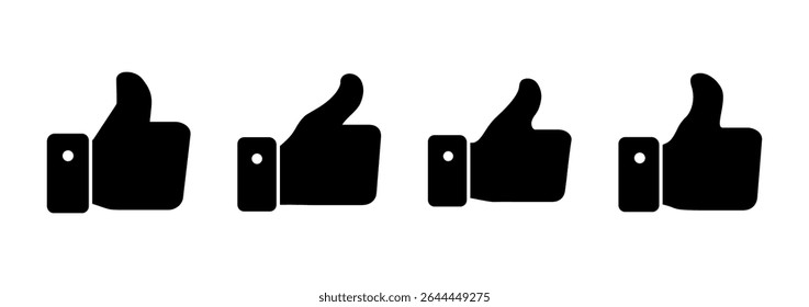 Wie Symbolvektor. Daumen hoch Zeichen und Symbol. Handähnlich