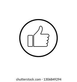 like icon vector. Thumbs up icon. social media icon. Like and dislike icon. Thumbs up and thumbs down