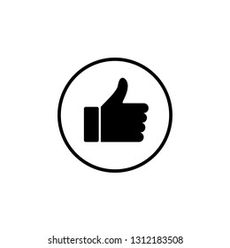 like icon vector. Thumbs up icon. social media icon. Like and dislike icon. Thumbs up and thumbs down