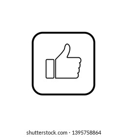 like icon vector. Thumbs up icon. social media icon. 