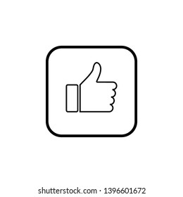 like icon vector. Thumbs up icon. social media icon. 