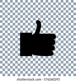 Like icon vector. Transporent background