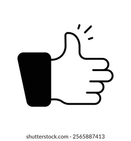 Like icon with white background vector stock illustration