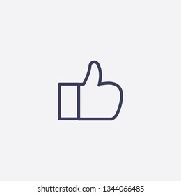 like icon.Outline like vector, illustrated icon for modern web and mobile design