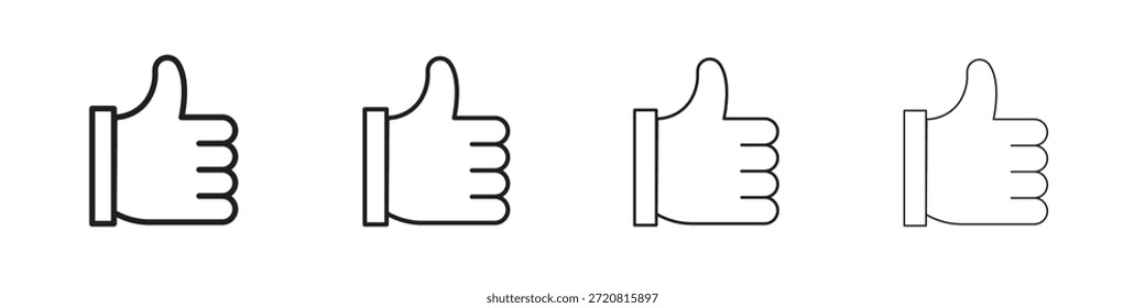 Al igual que los iconos de diseño de Vector negro. Línea con trazo editable.