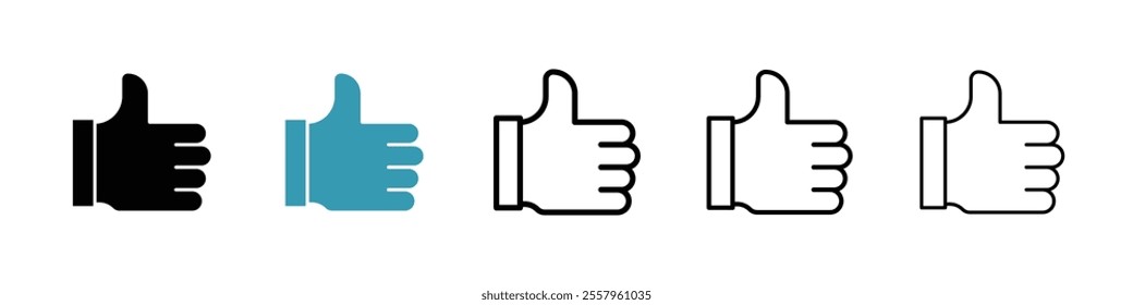 Like icons pack in black and blue.