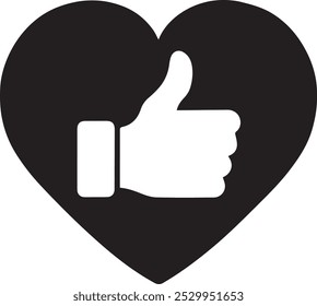 Como el Vector de iconos. Pulgares hacia arriba signo y símbolo. Mano como