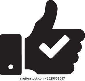 Wie Symbole Vektor. Daumen hoch Zeichen und Symbol. Handähnlich