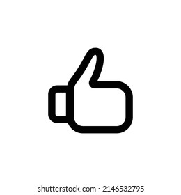Like Line Art Icon Design Template