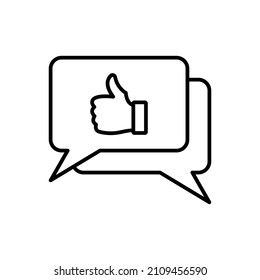 like line icon vector isolated on white background