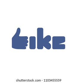 like logo. finger icon. hand symbol. vector eps 08.
