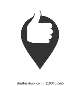 like logo. finger icon. hand symbol. vector eps 08.