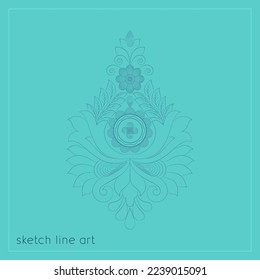 Like Mandela's type design. Its use is seen in India within Asia. It is painted on various religious occasions, it is considered very auspicious!