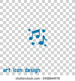 como icono de vector de música en un fondo abstracto