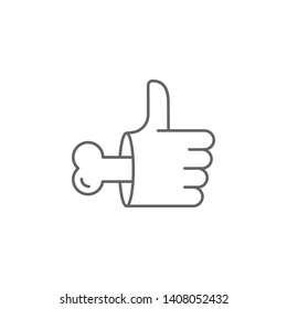 Like, nasty, hand outline icon. Element of nasty icon. Thin line icon for website design and development, app development. Premium icon
