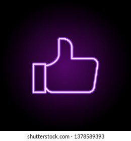 like neon icon. Elements of business set. Simple icon for websites, web design, mobile app, info graphics