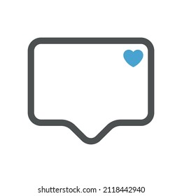 Like notification icon. Social network app icon. Vector illustration