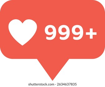 like notification max red design vector