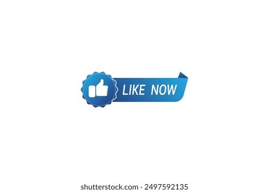 Like now image design. Like button design on white-backgrounds. Vector and illustrations design.